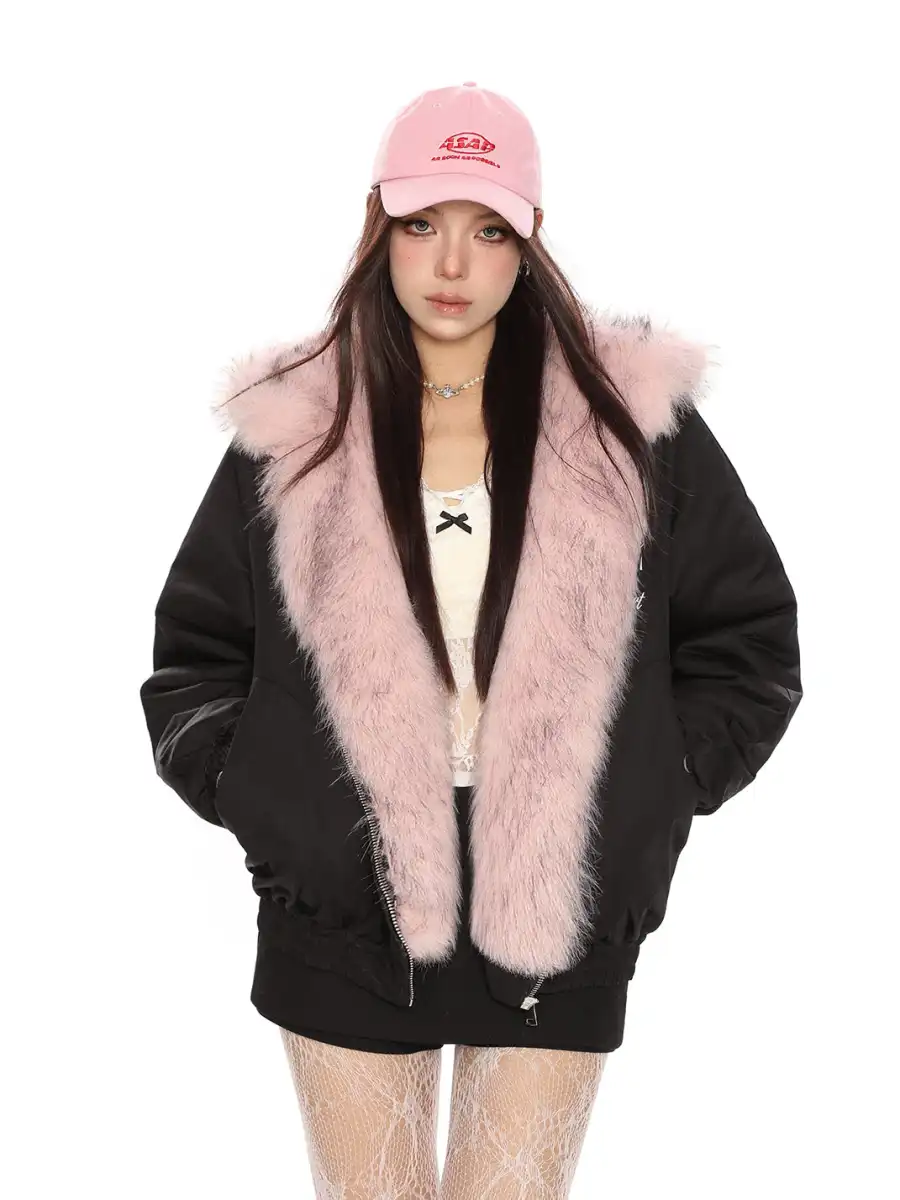 BIGGOLD | Reversible Fur Hooded Puffer Jacket - 4