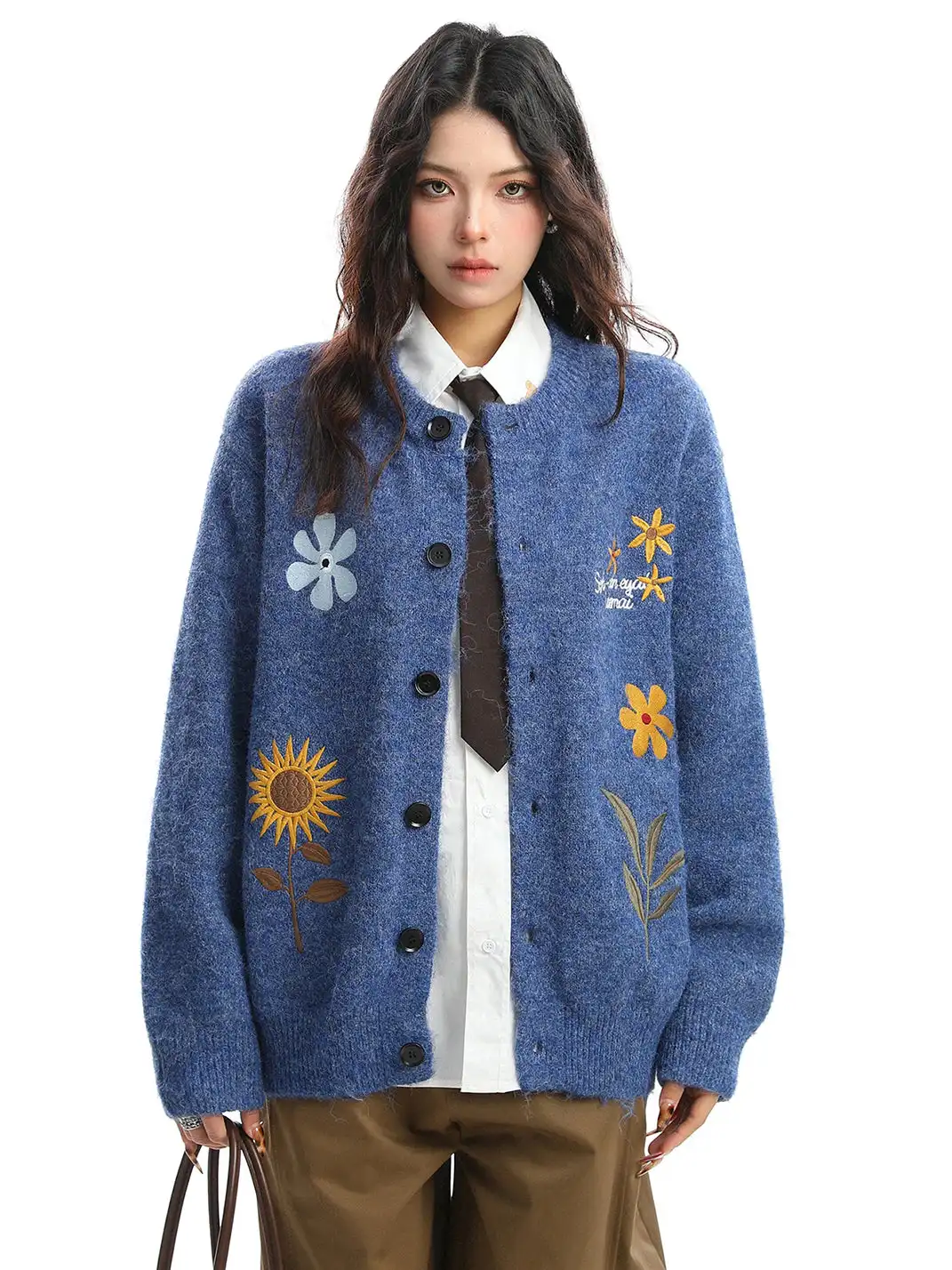 BIGGOLD | Retro Floral Embroidered Cardigan