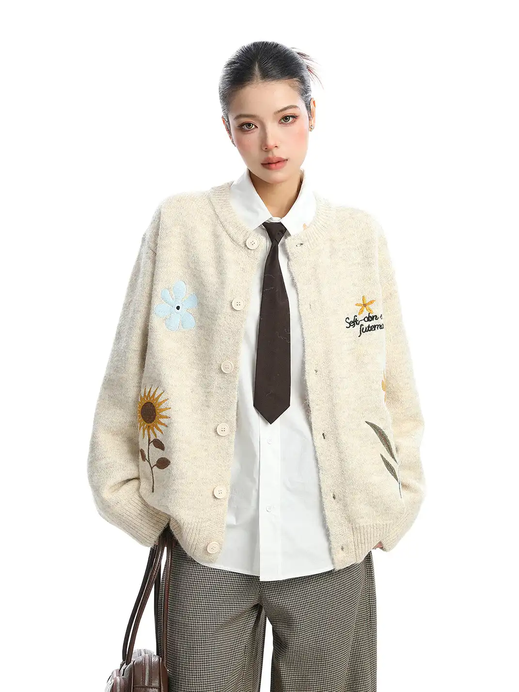BIGGOLD | Retro Floral Embroidered Cardigan
