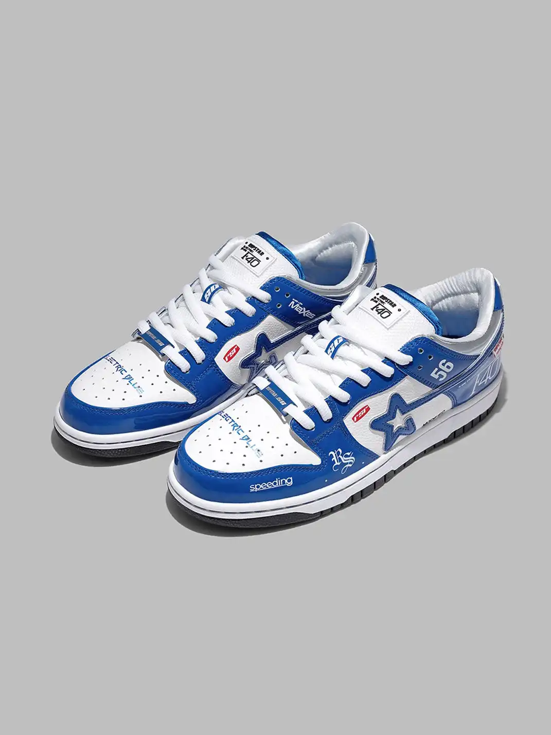 RIPSTAR丨Electric Blue Retro Sneakers