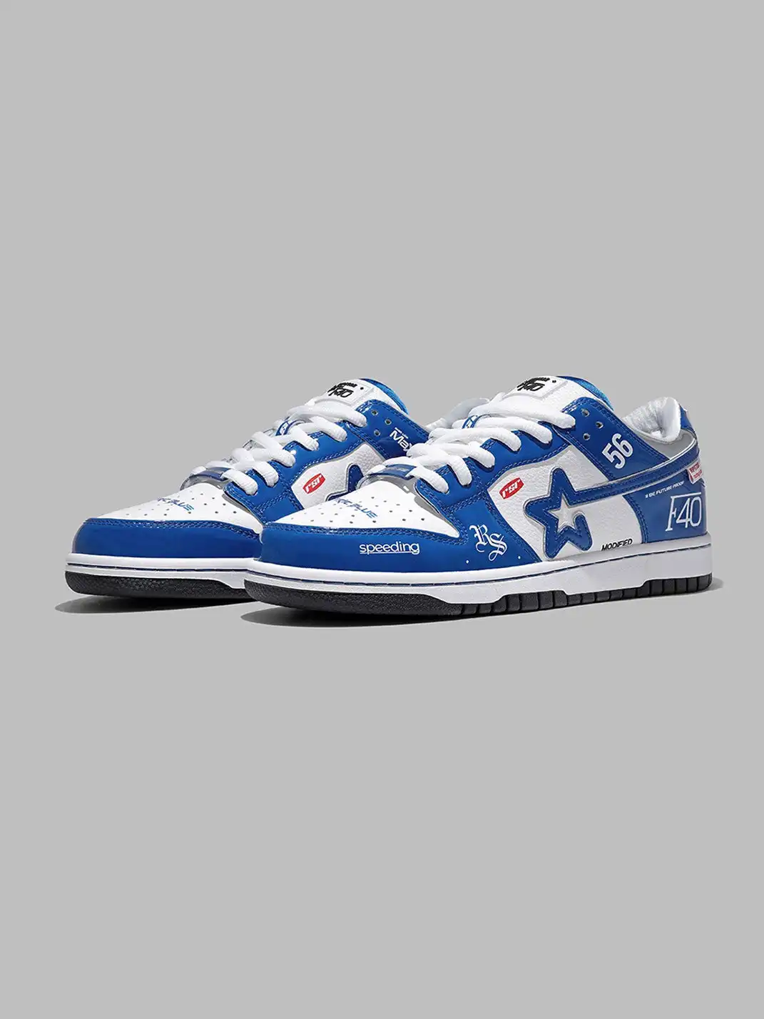 RIPSTAR丨Electric Blue Retro Sneakers