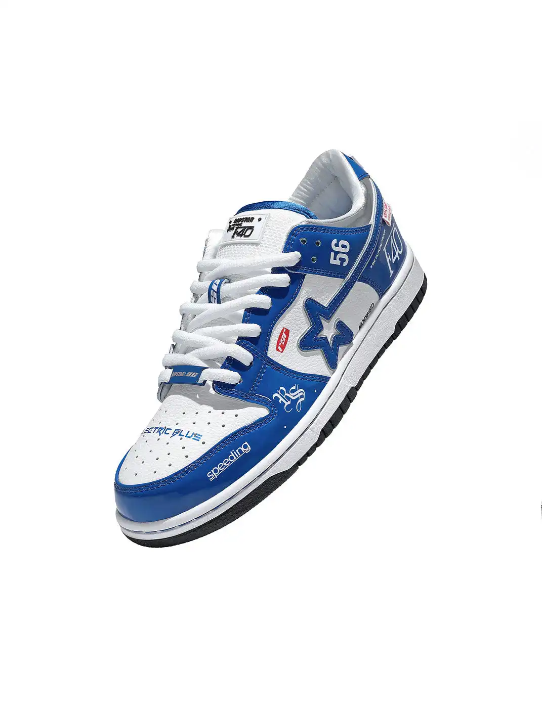 RIPSTAR丨Electric Blue Retro Sneakers