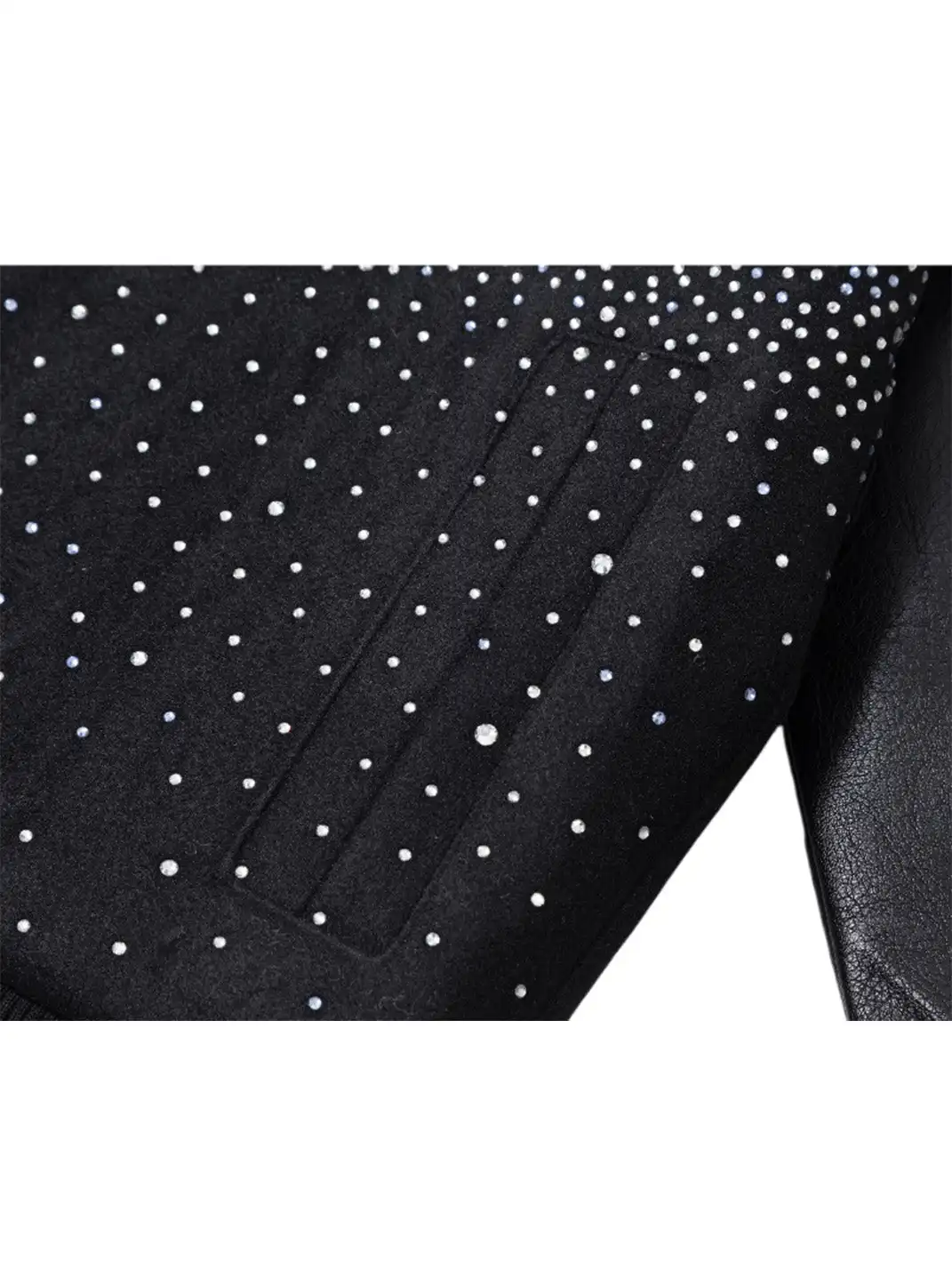 Moclose | Rhinestone Thickened Baseball Jacket