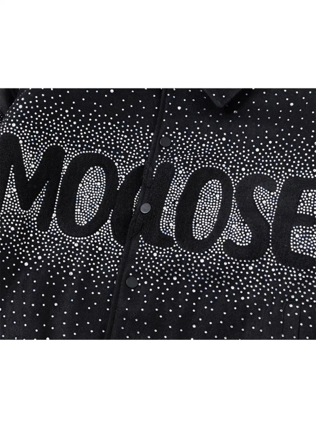 Moclose | Rhinestone Thickened Baseball Jacket