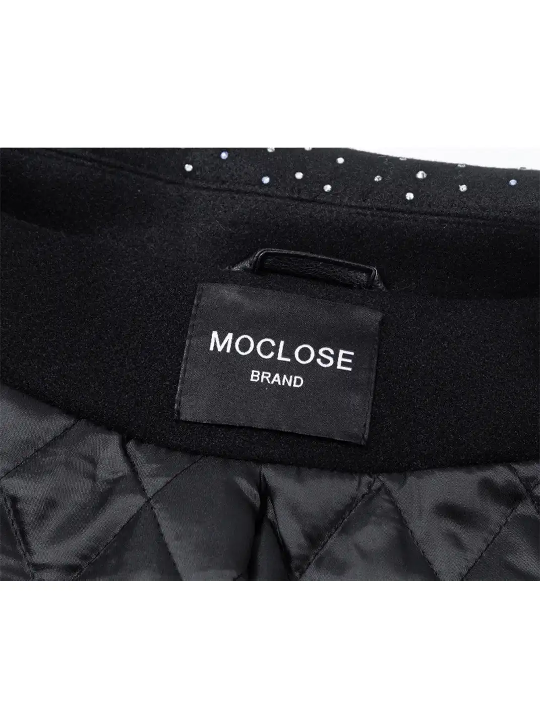 Moclose | Rhinestone Thickened Baseball Jacket