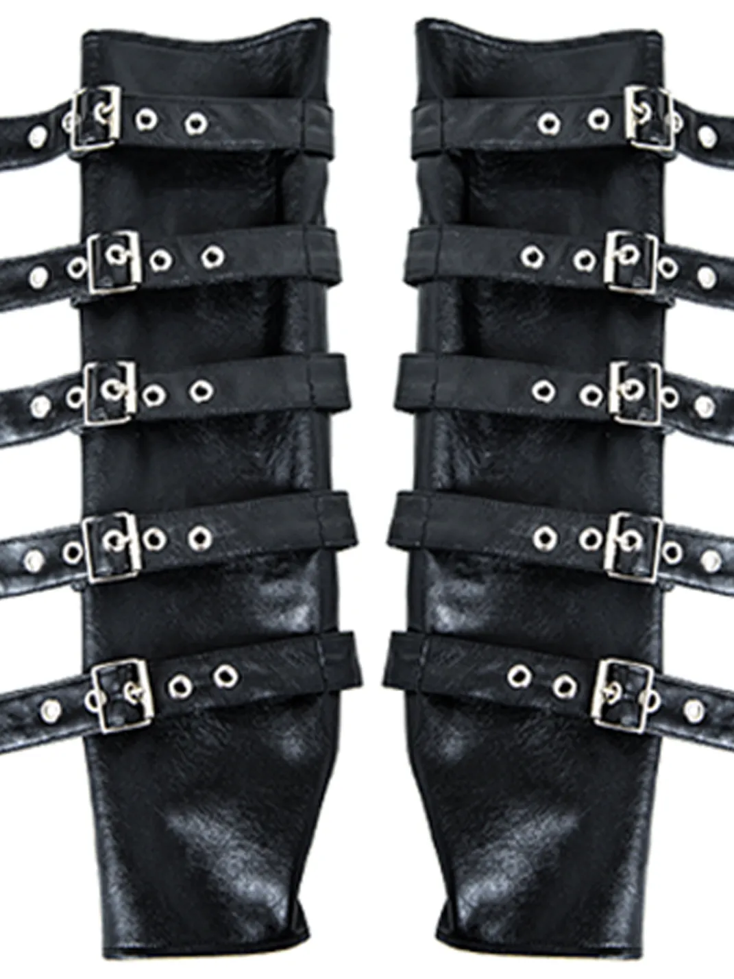 SS2L | Punk Strap Leather Gloves Street Style
