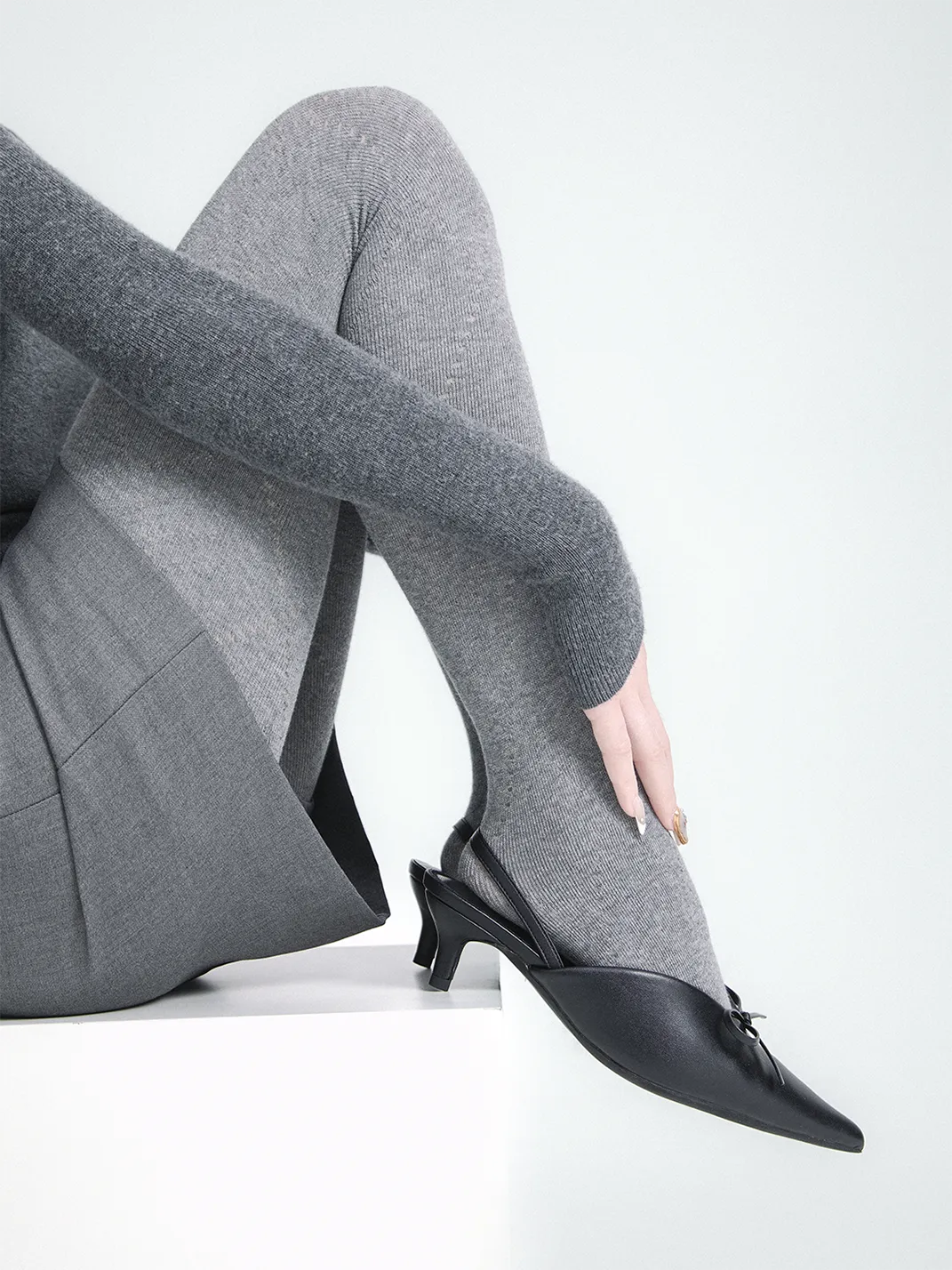 SS2L | Angora Diamond Knit Tights Slimming Cotton Pantyhose