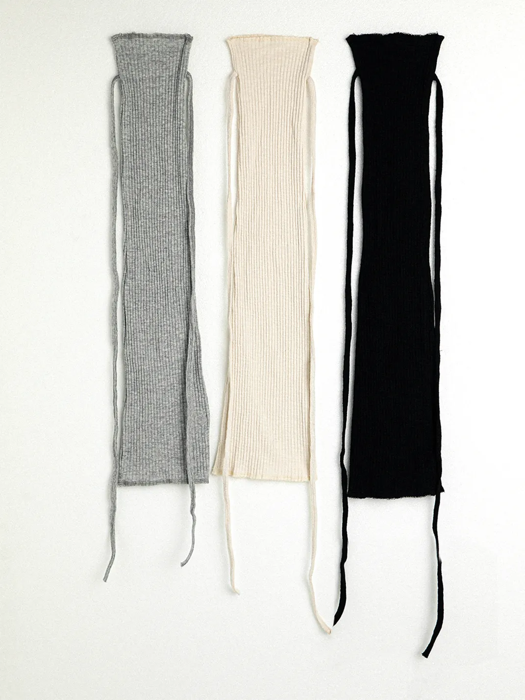 SS2L | Lace-Up Knit Flared Leg Warmers