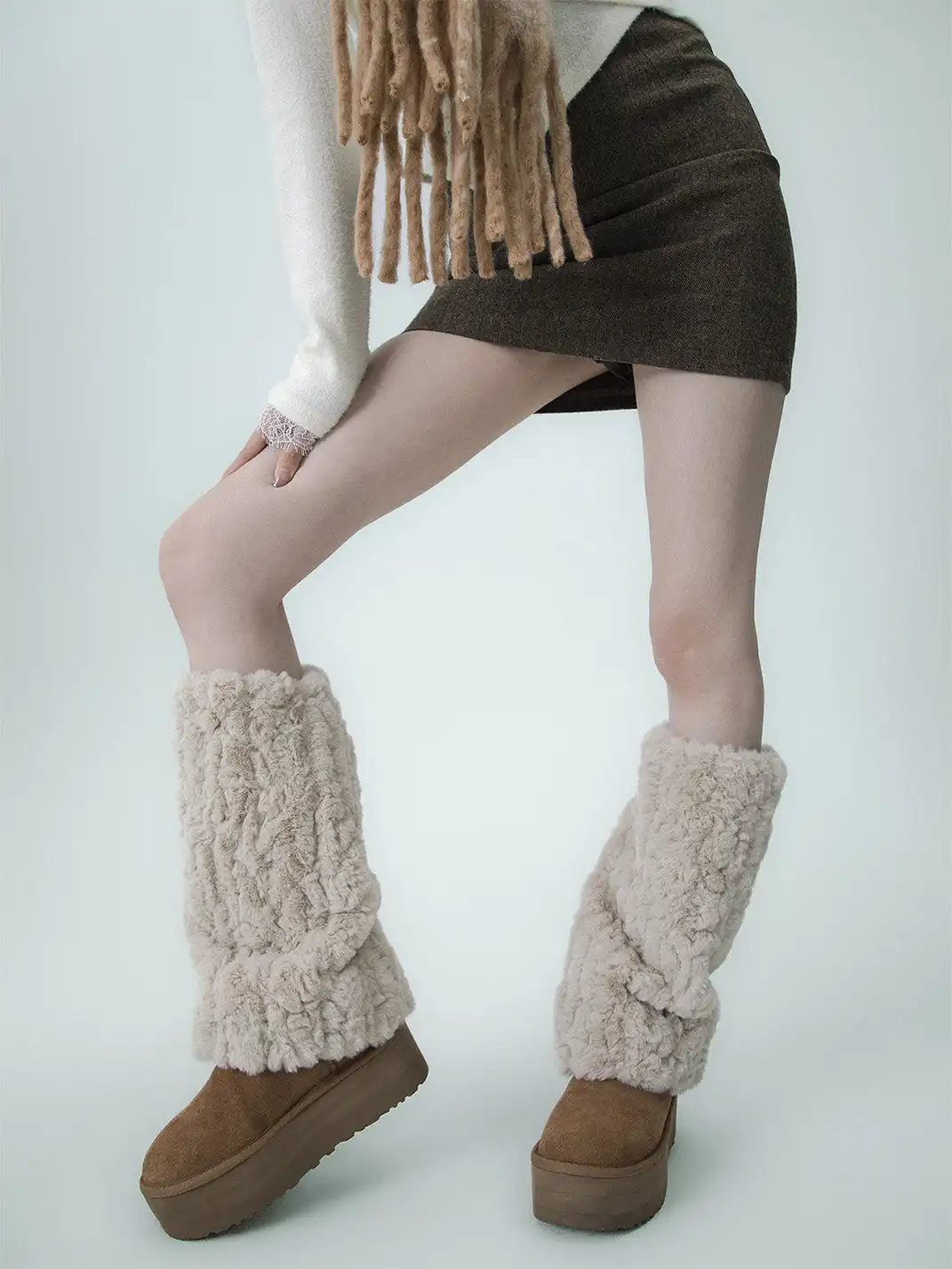 SS2L | Faux Fur Thick Warm Leg Warmers
