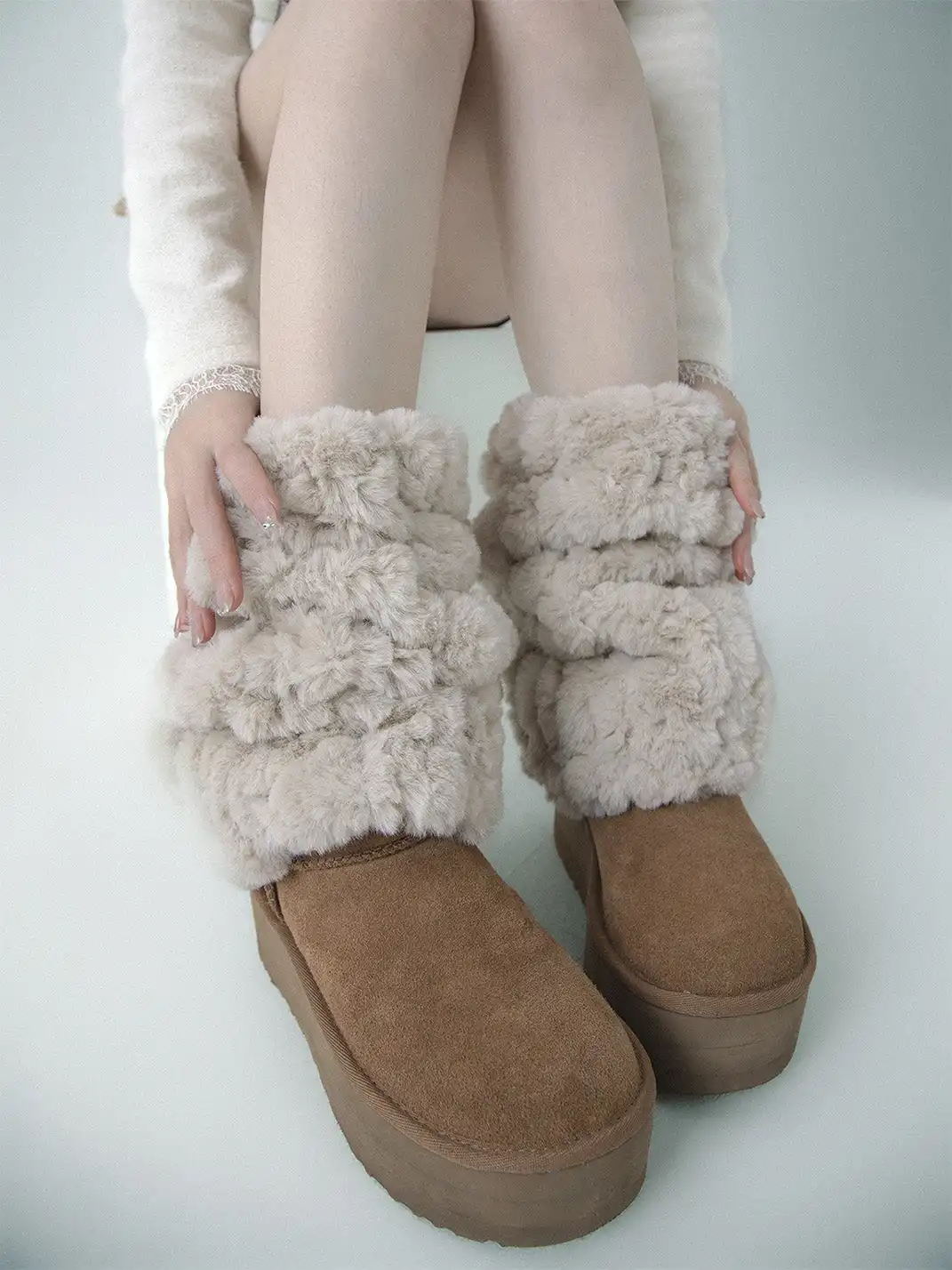 SS2L | Faux Fur Thick Warm Leg Warmers