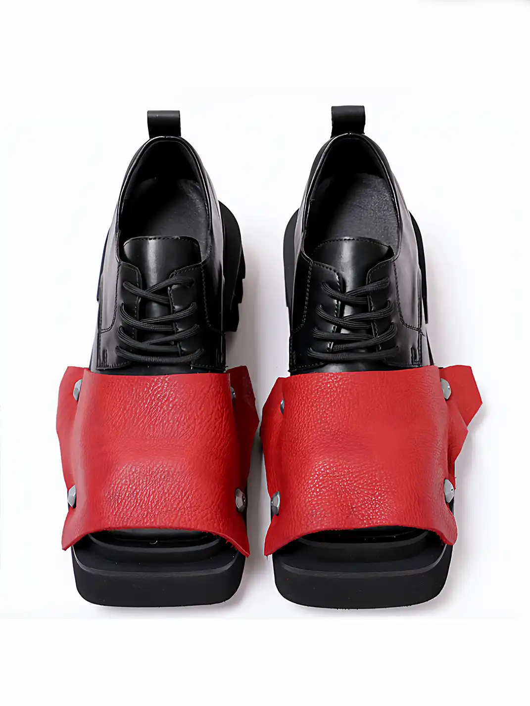 PINJIAHUI | Trendy Square-toe Derby Shoes