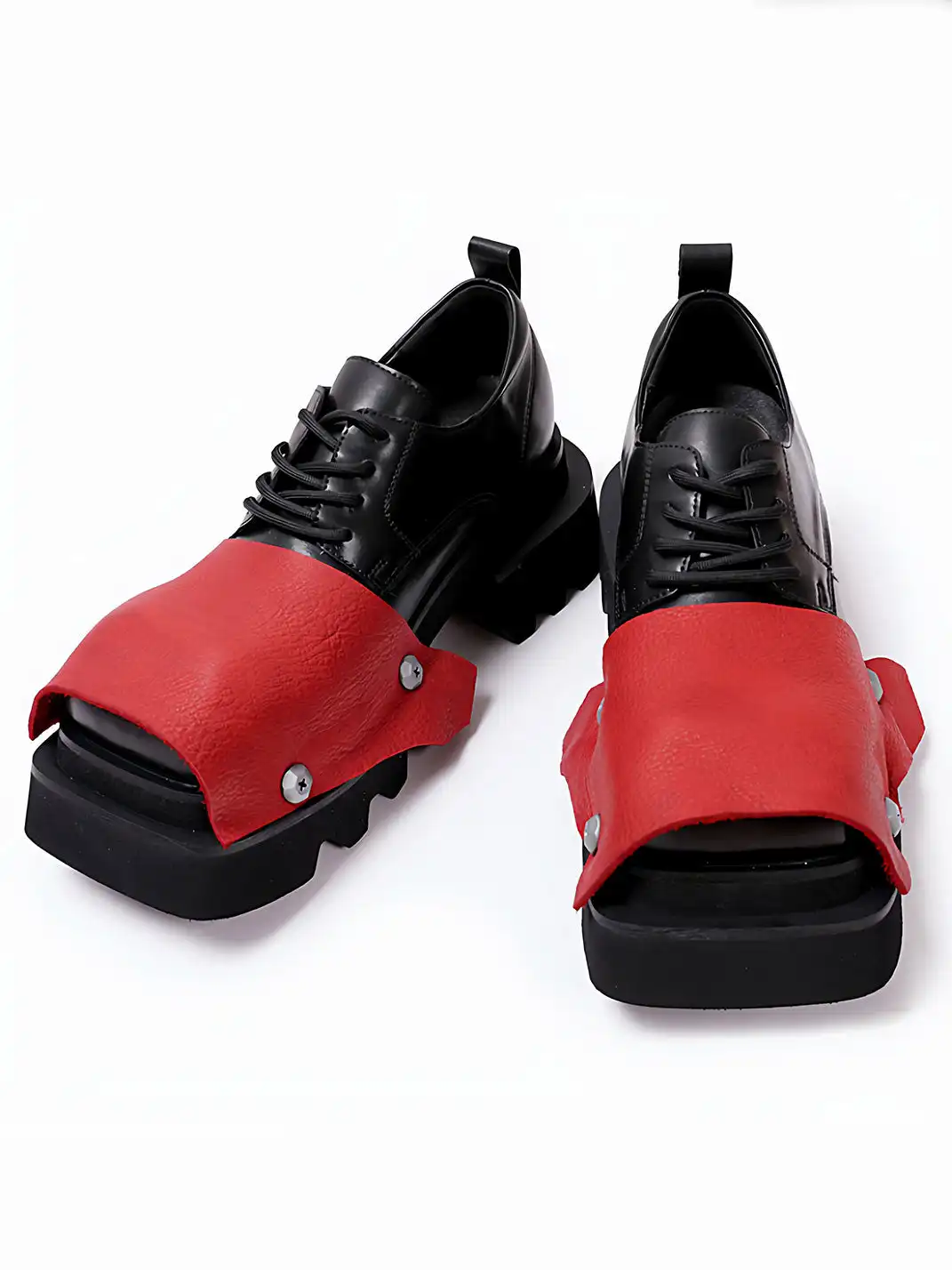 PINJIAHUI | Trendy Square-toe Derby Shoes