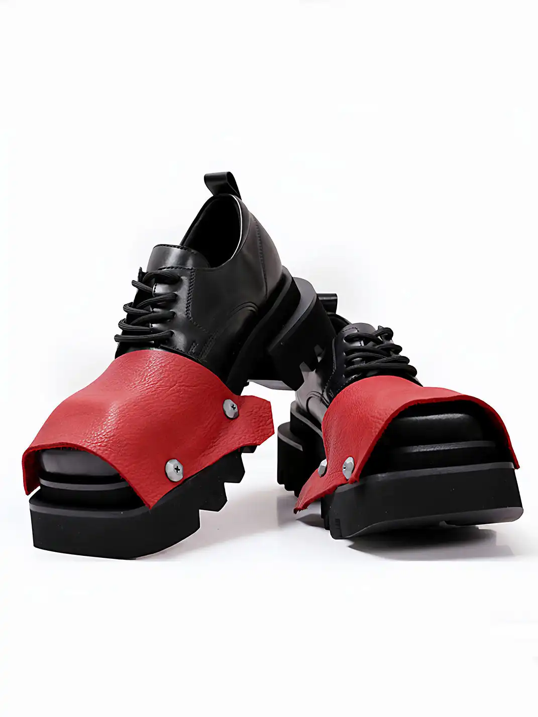 PINJIAHUI | Trendy Square-toe Derby Shoes