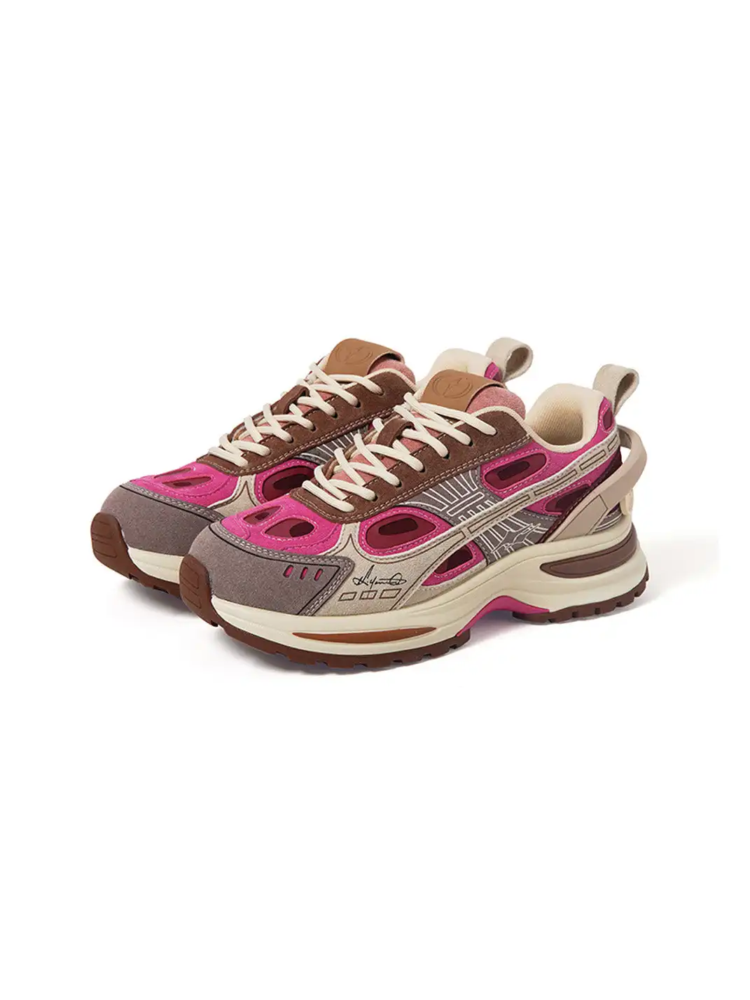 KILLWINNER丨 Color Block Chunky Running Sneakers