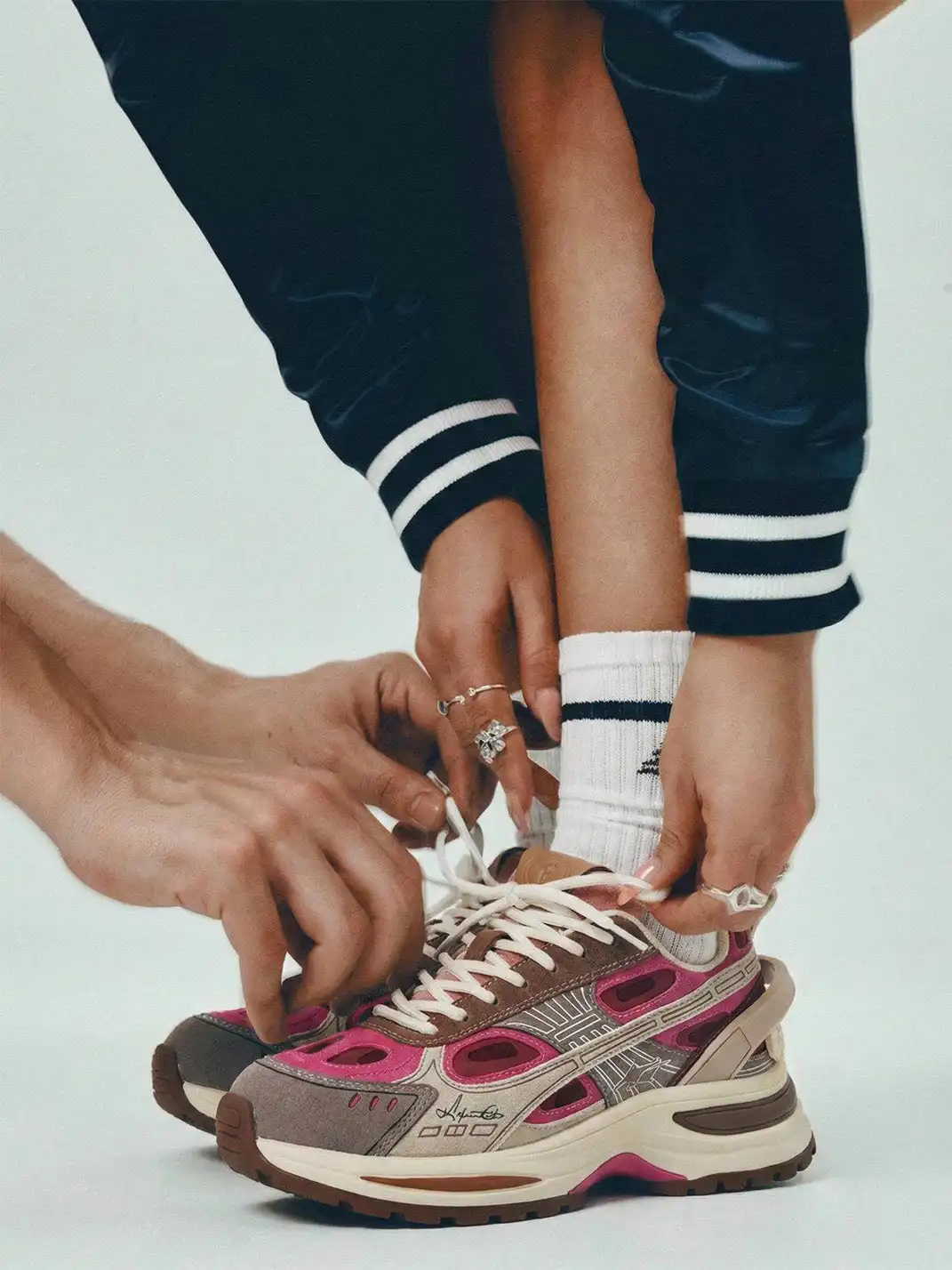 KILLWINNER丨 Color Block Chunky Running Sneakers