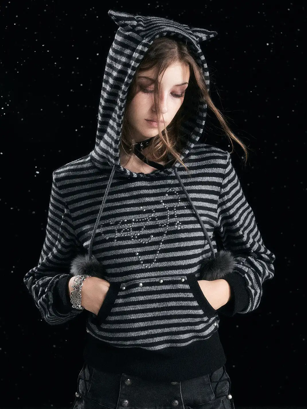CestNous | Punk Cat Ear Hoodie