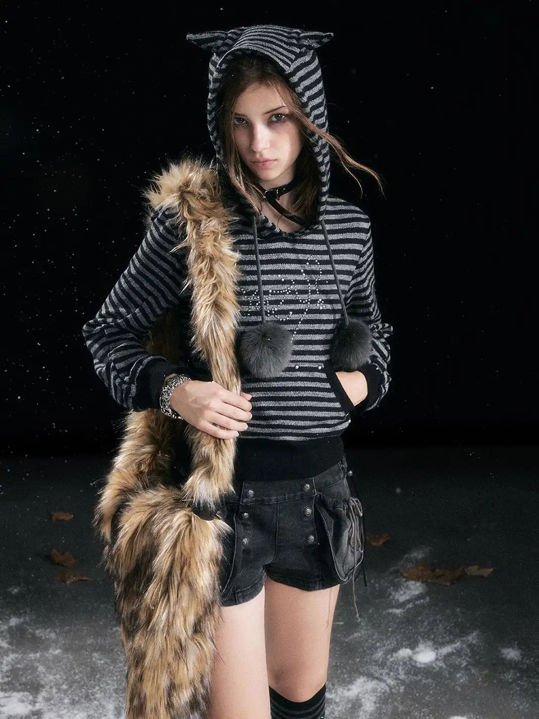 CestNous | Punk Cat Ear Hoodie