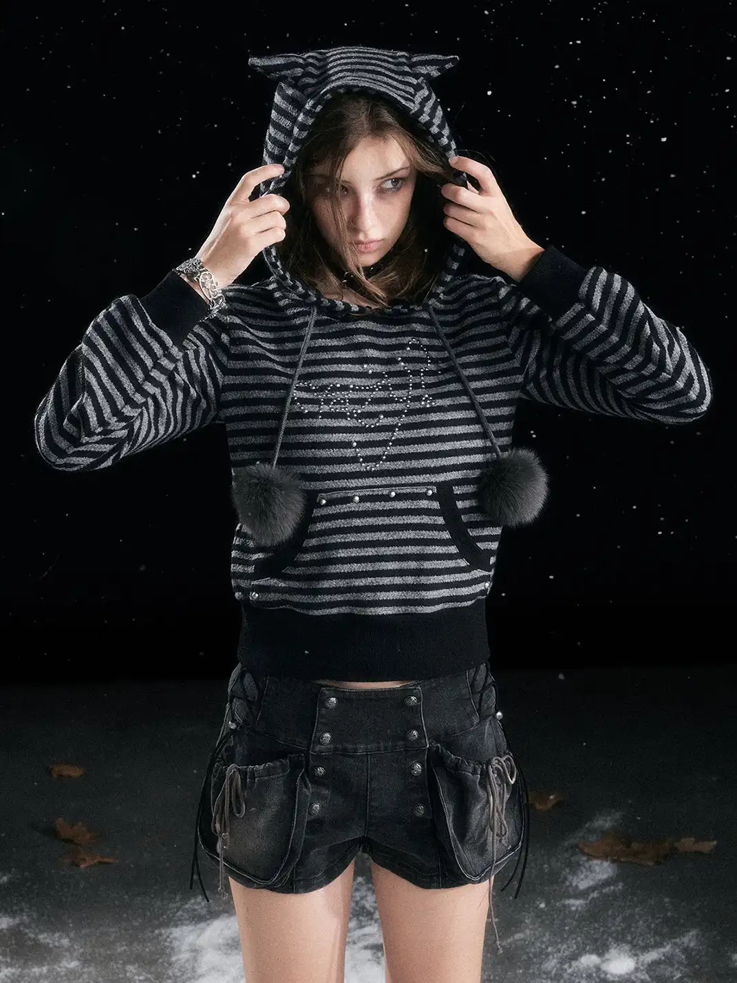 CestNous | Punk Cat Ear Hoodie