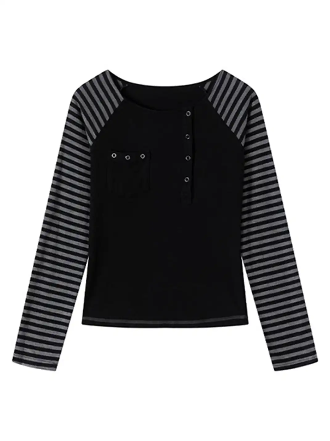 CestNous | Punk Colorblock Raglan Long Sleeve Tee