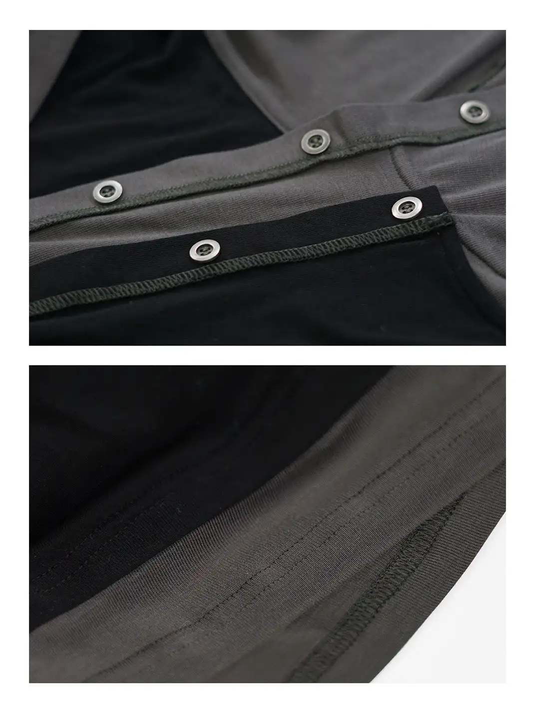 CestNous | Punk-Inspired Layered Hoodie with Printed Hood