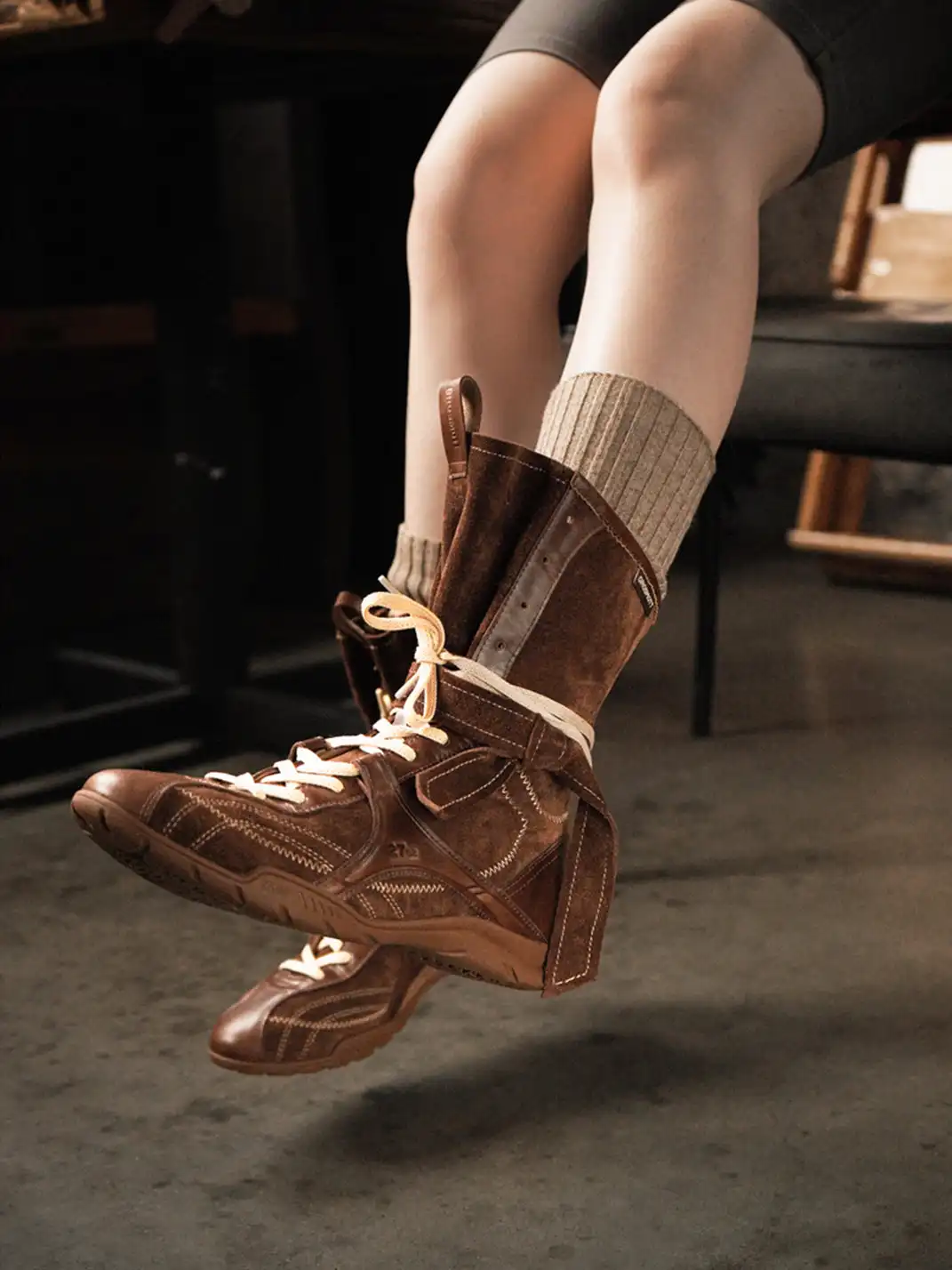 EBLAN | "Hunters Club" Retro Premium Calf Boots