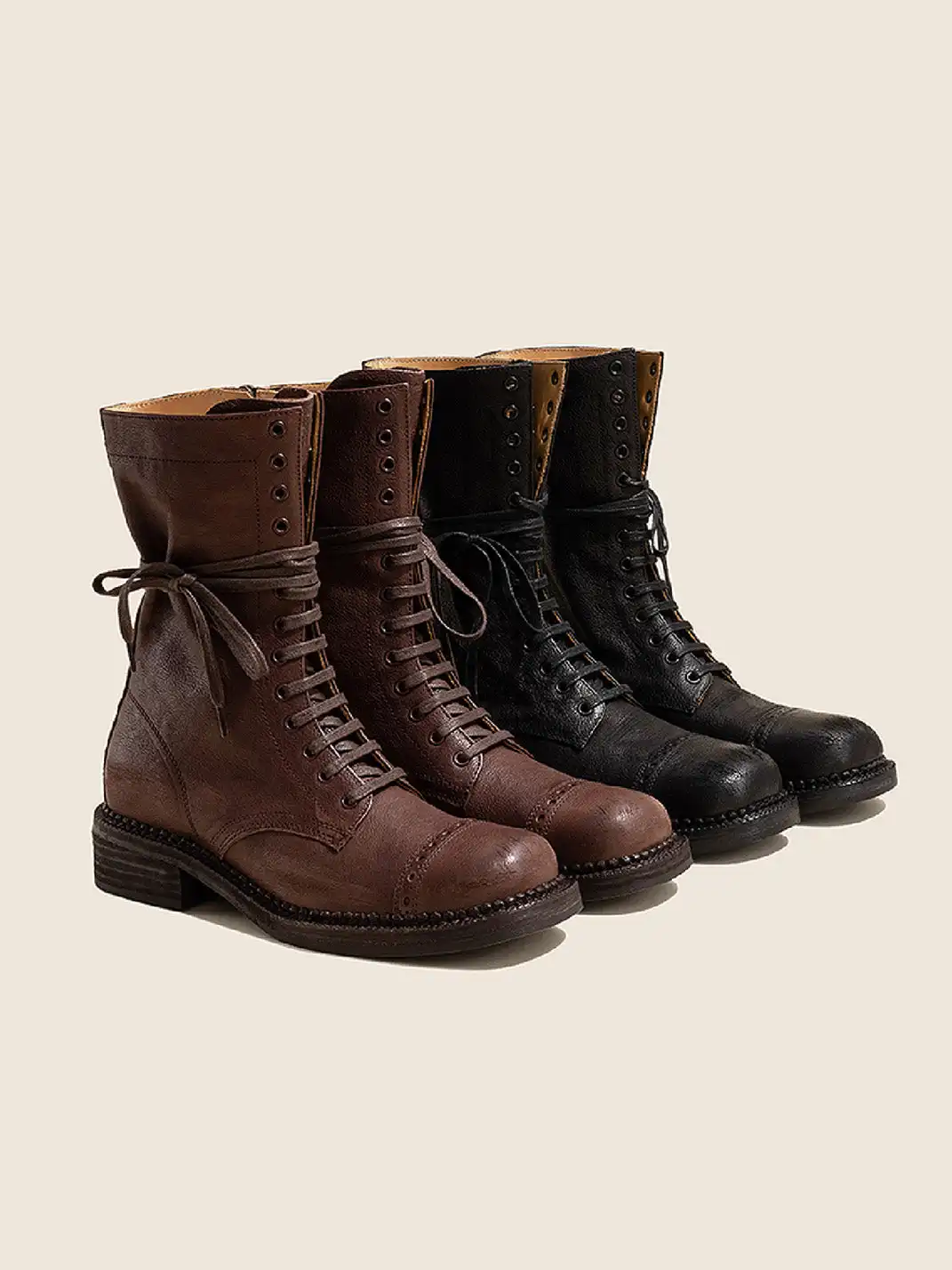 OLDMEOW | Genuine Leather Martin Boots