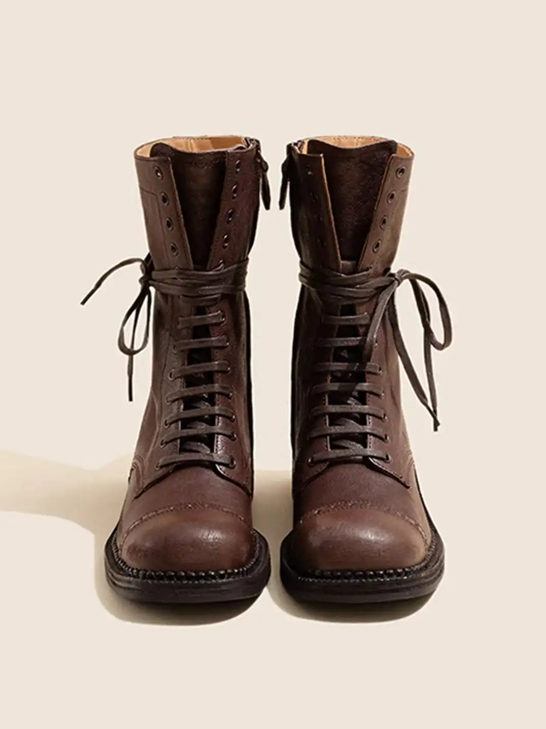 OLDMEOW | Genuine Leather Martin Boots