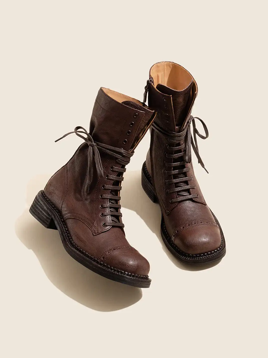 OLDMEOW | Genuine Leather Martin Boots