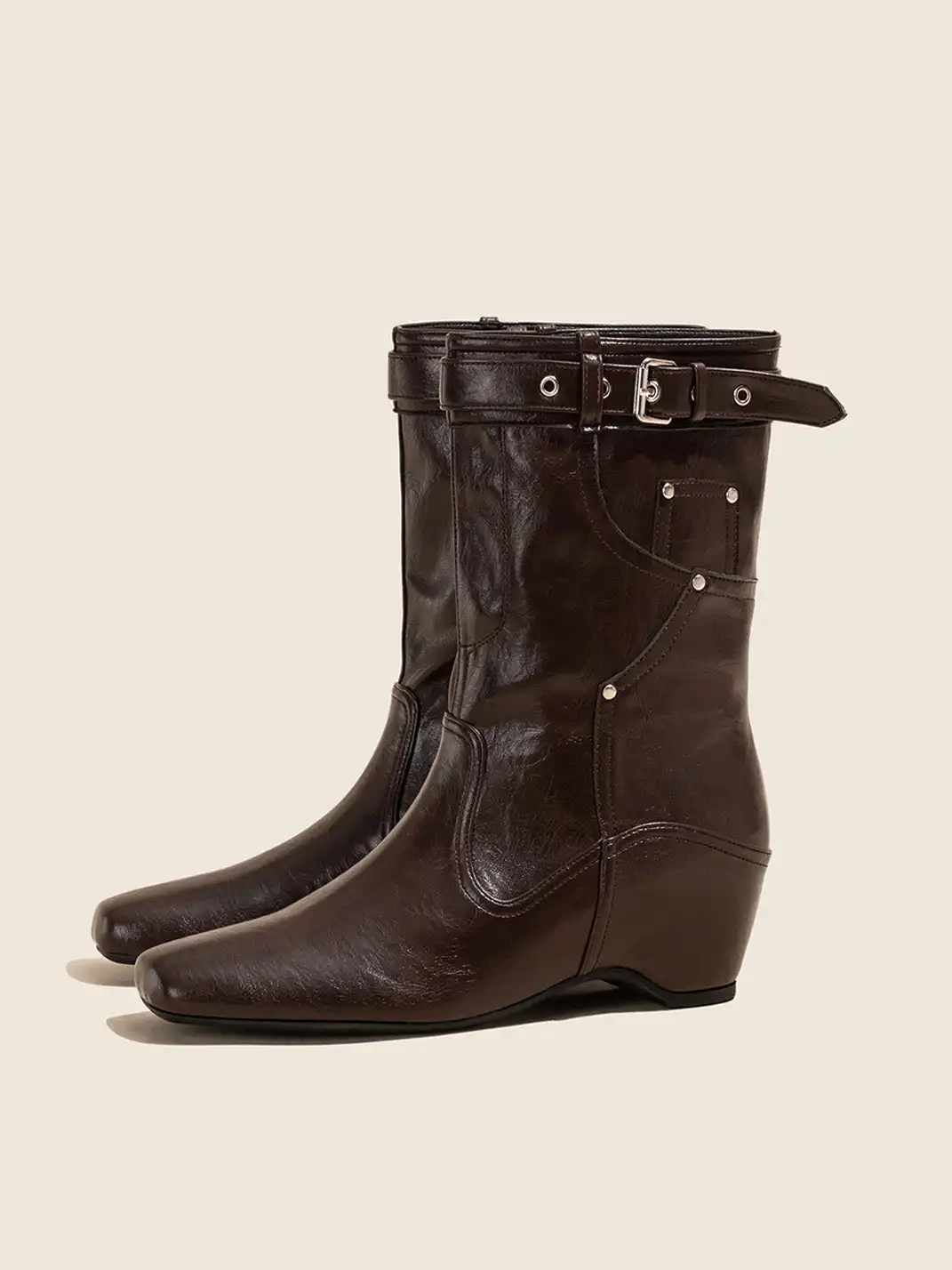 OLDMEOW | Retro Brown Western Boots