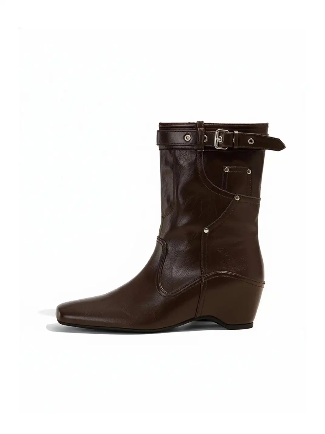 OLDMEOW | Retro Brown Western Boots