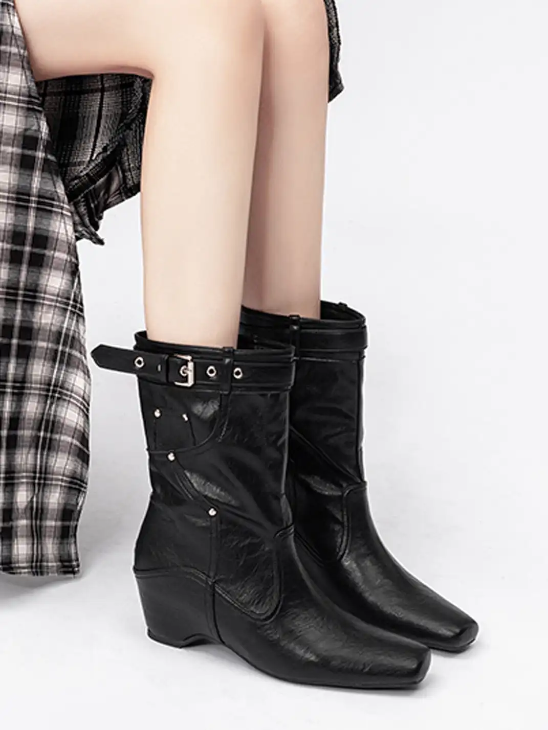 OLDMEOW | Retro Brown Western Boots