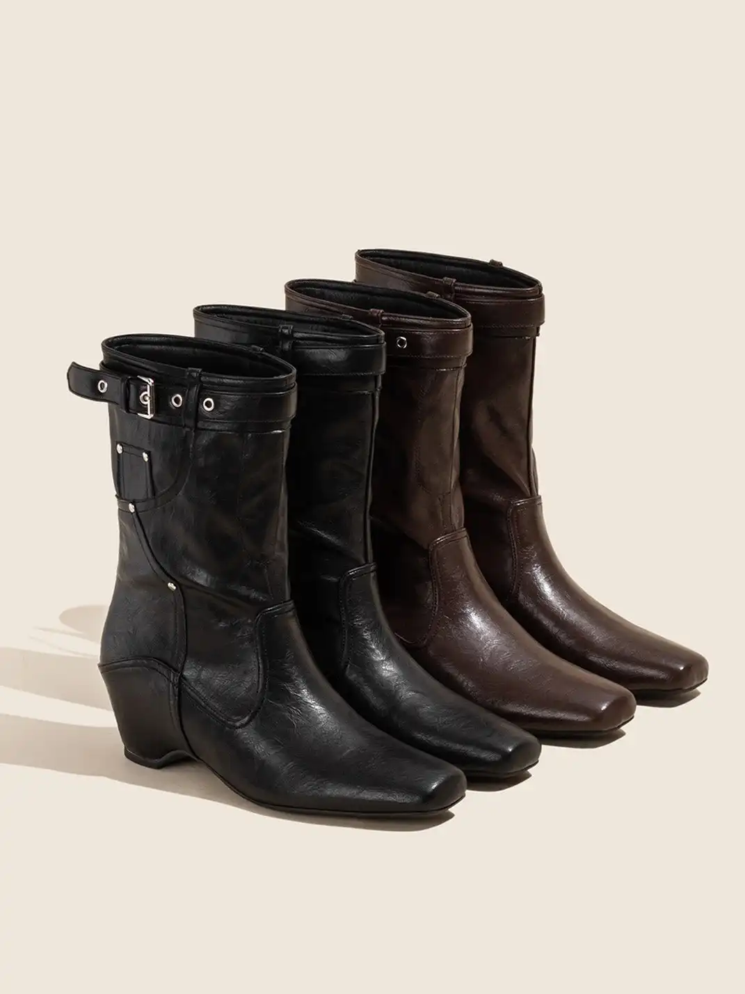 OLDMEOW | Retro Brown Western Boots