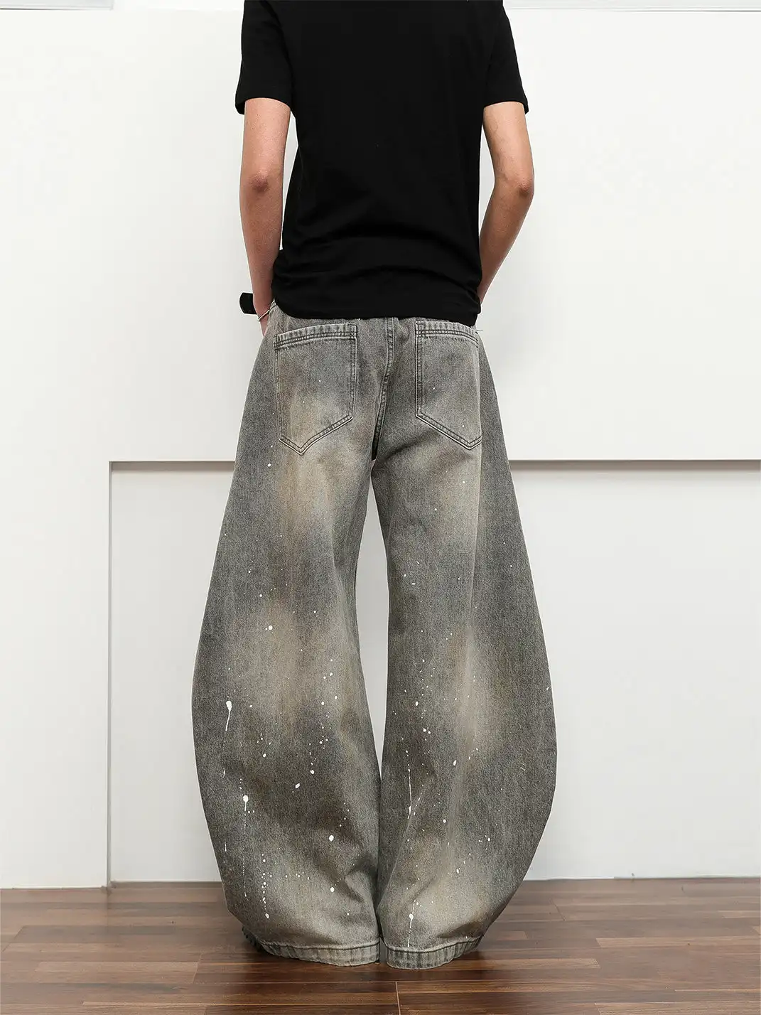 FLYOFF | Vintage Street-Style Washed Jeans
