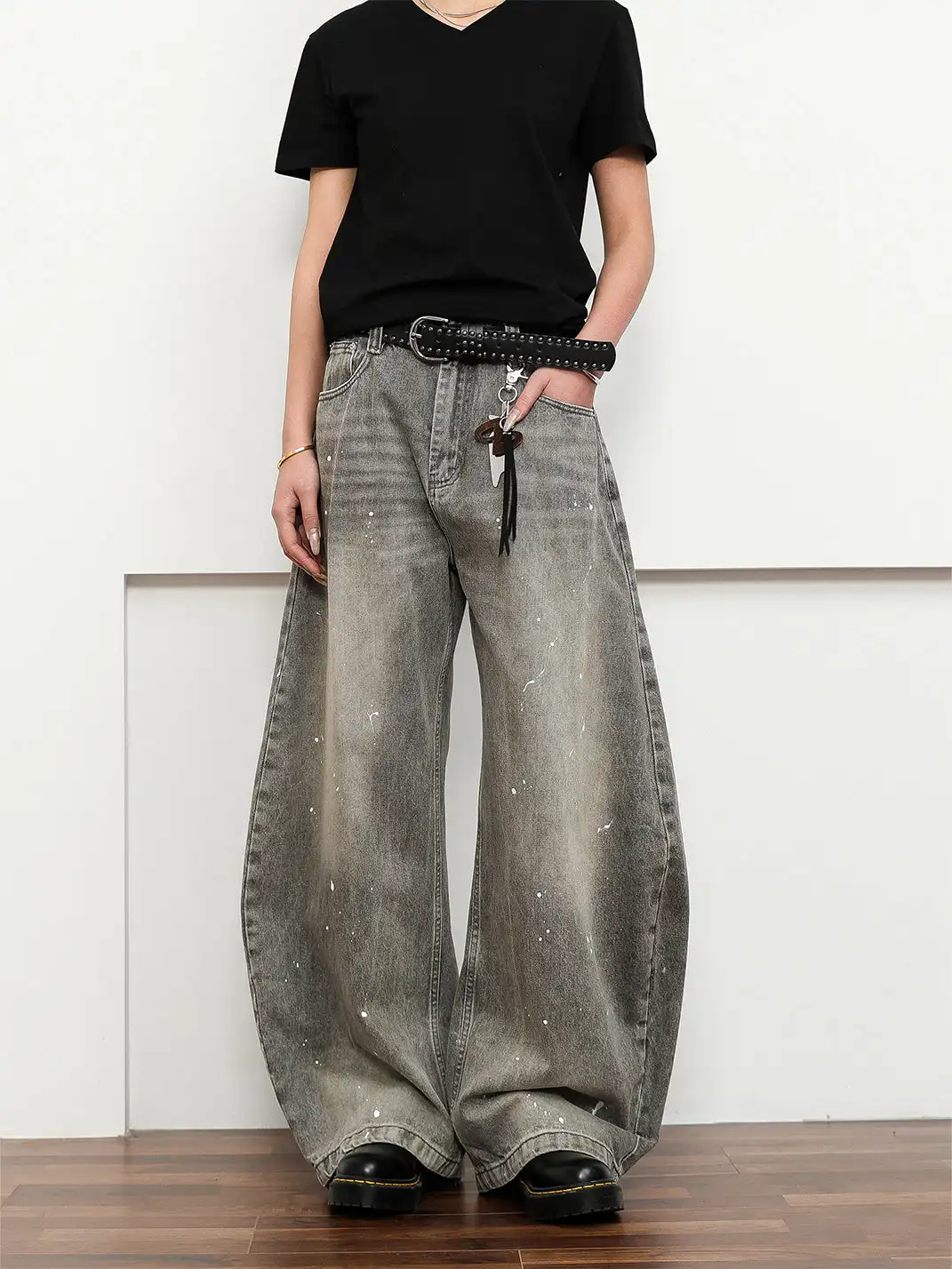 FLYOFF | Vintage Street-Style Washed Jeans