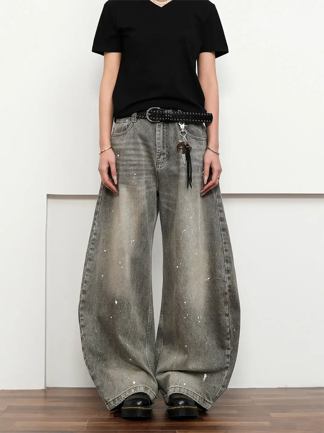 FLYOFF | Vintage Street-Style Washed Jeans