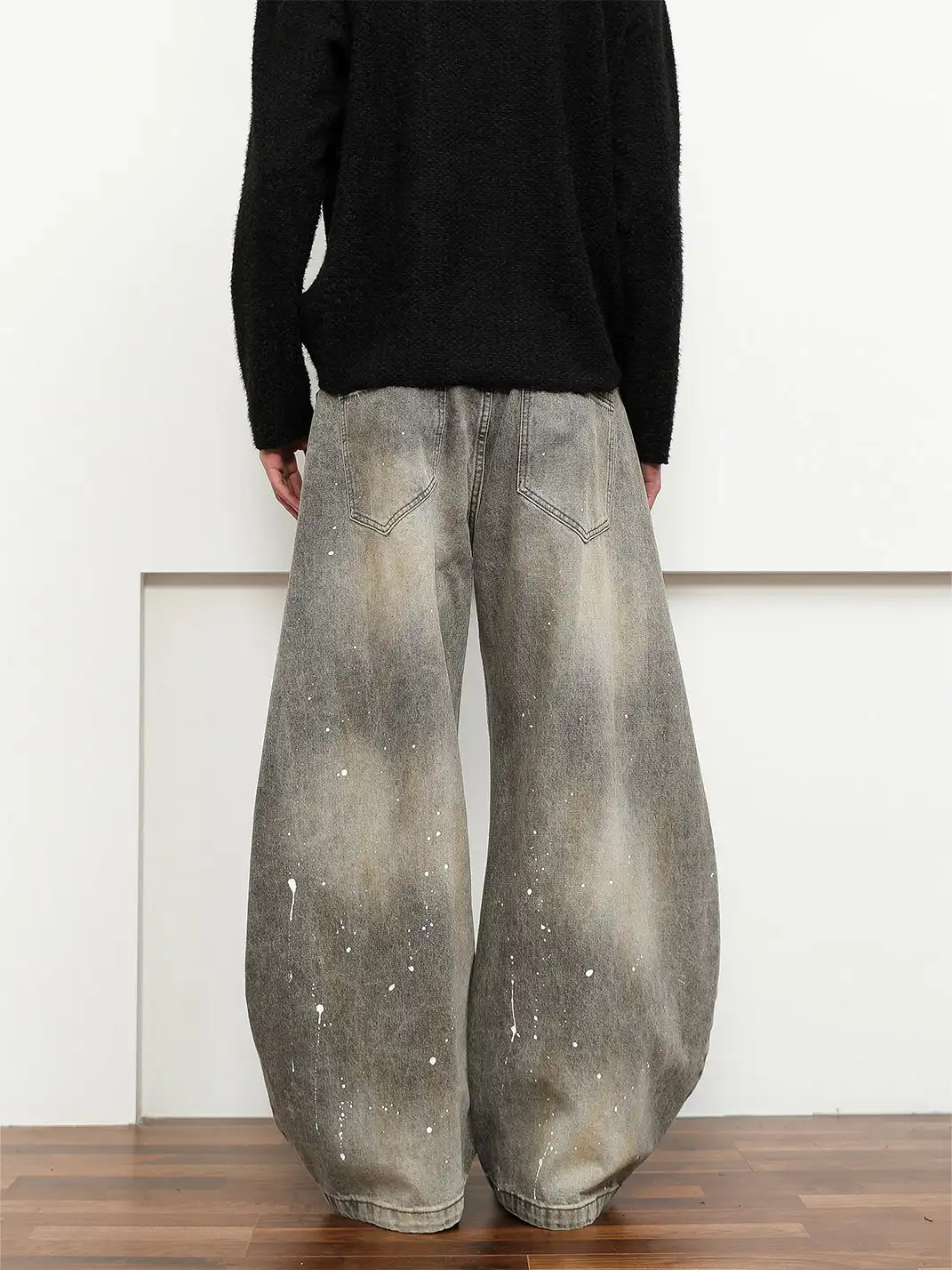 FLYOFF | Vintage Street-Style Washed Jeans
