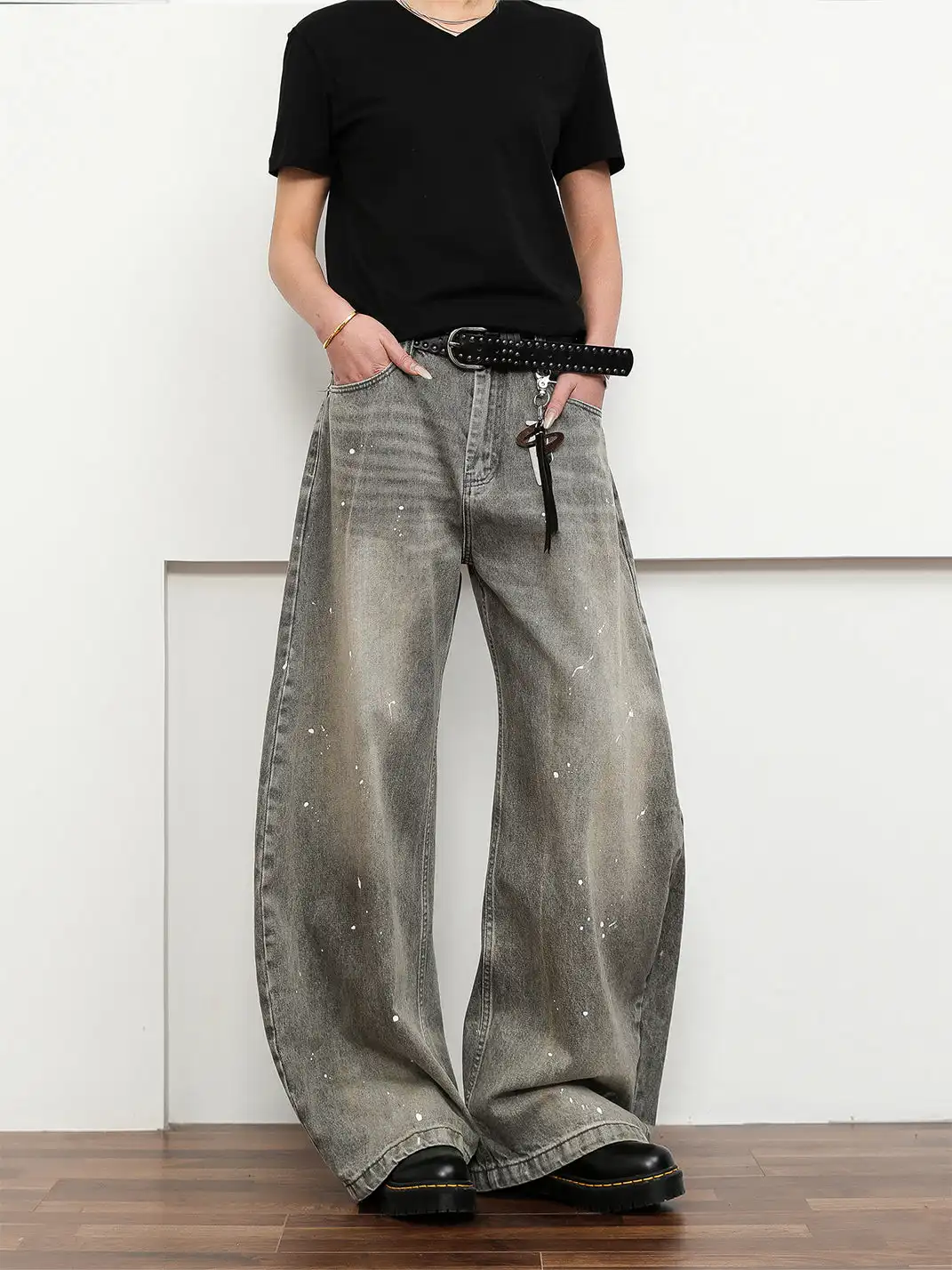 FLYOFF | Vintage Street-Style Washed Jeans