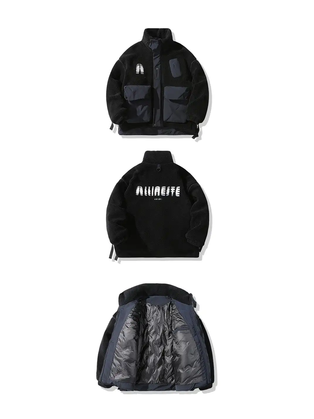 GURBAKS | Faux Fur & Down Hybrid Bomber Jacket
