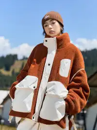 GURBAKS | Faux Fur & Down Hybrid Bomber Jacket