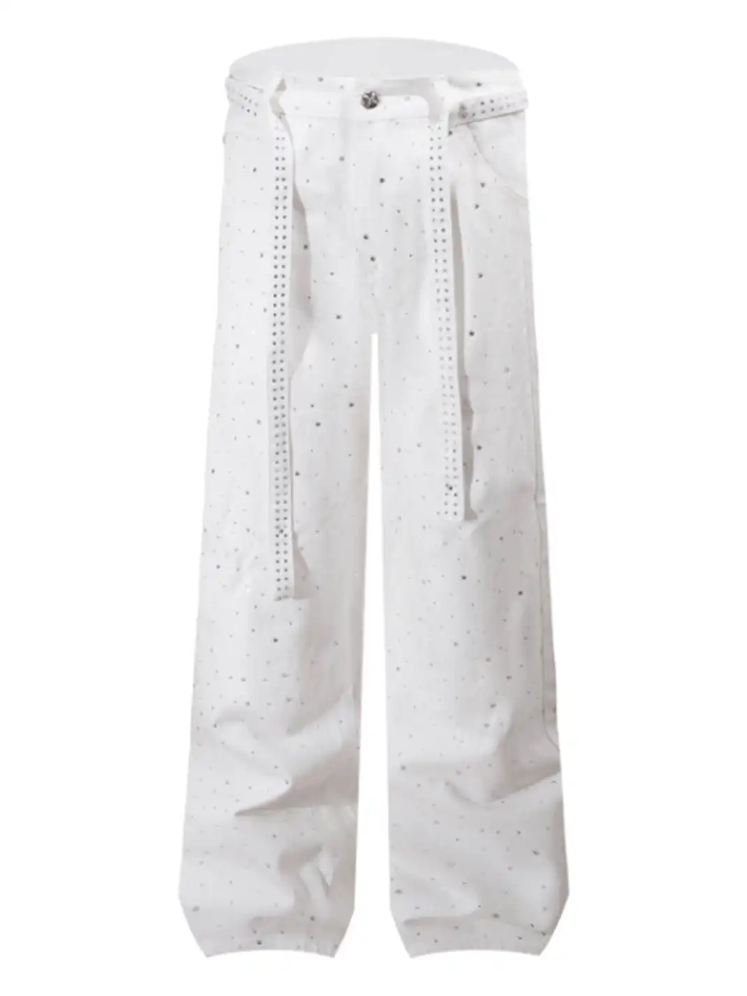 GURBAKS | Studded Denim Streetwear Loose Fit Jeans