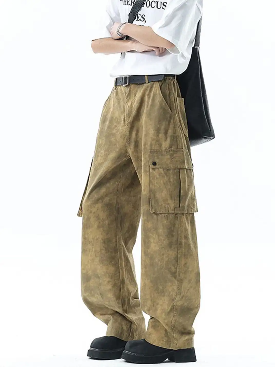 GURBAKS | Dirty Wash Cotton Cargo Pants