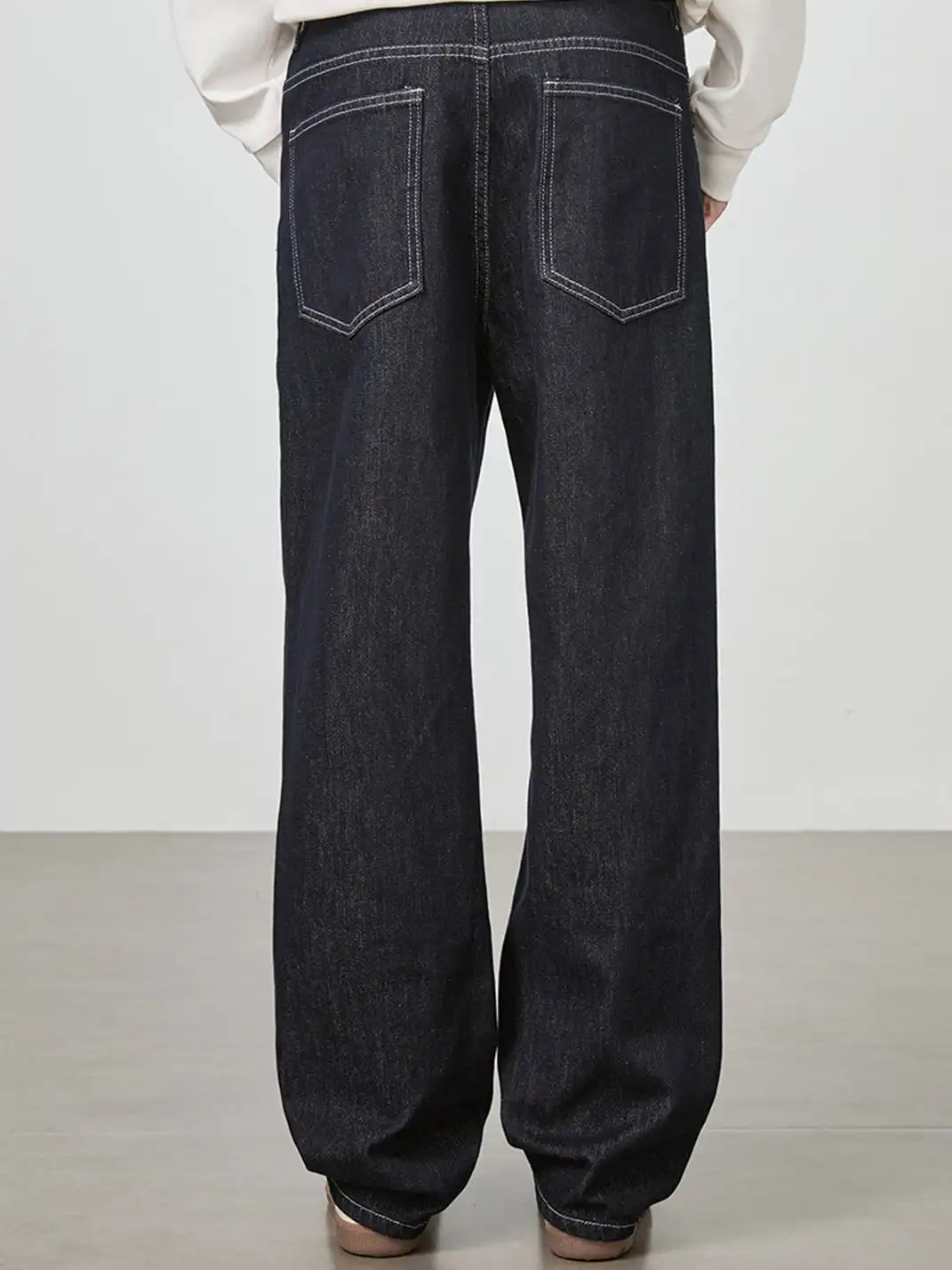 GURBAKS | Street Style Embroidered Wide-Leg Denim Pants