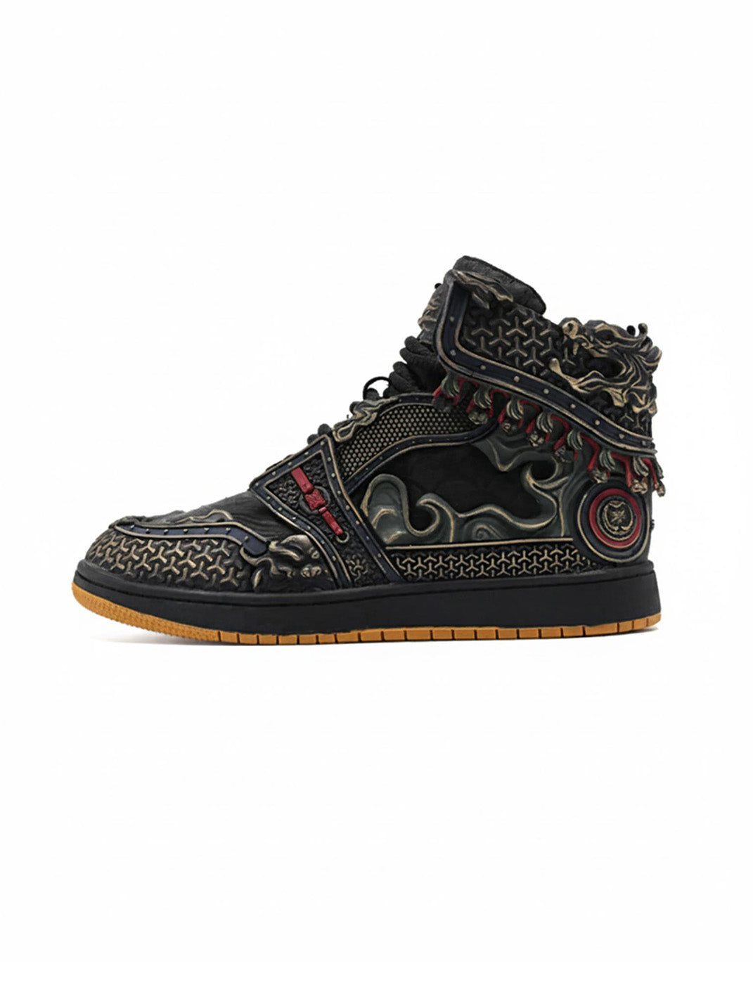 SGSX | Wukong Auspicious Clouds High-Top Sneakers - Black&Sliver