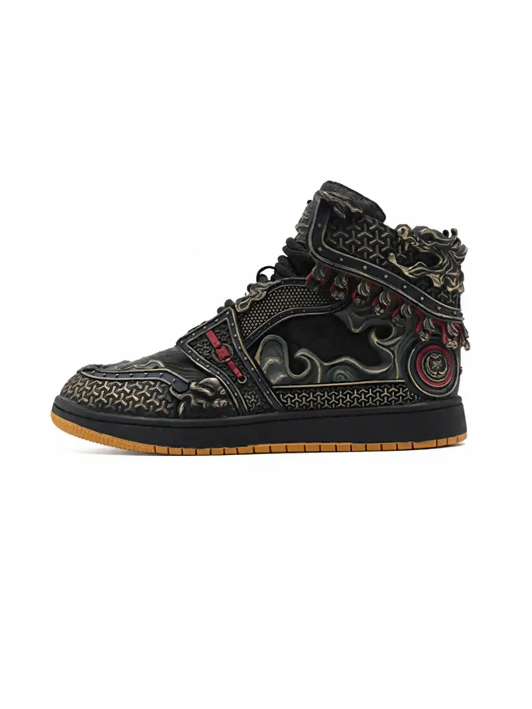 SGSX | Wukong-Armor High-Top Sneakers - Black&Gold