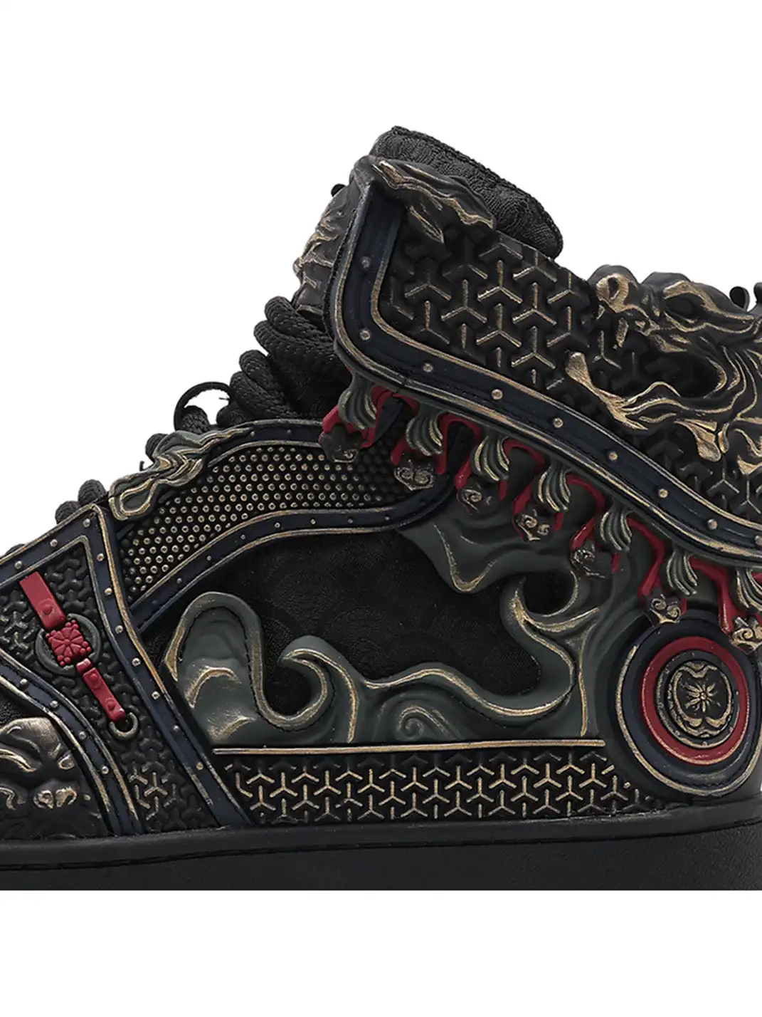 SGSX | Wukong-Armor High-Top Sneakers - Black&Gold