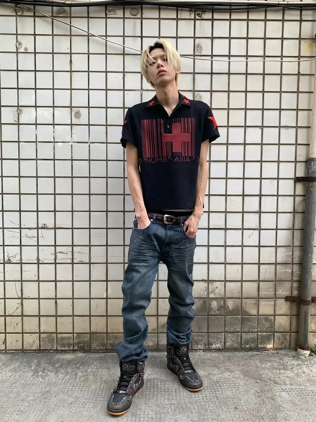 SGSX | Wukong-Armor High-Top Sneakers - Black&Gold