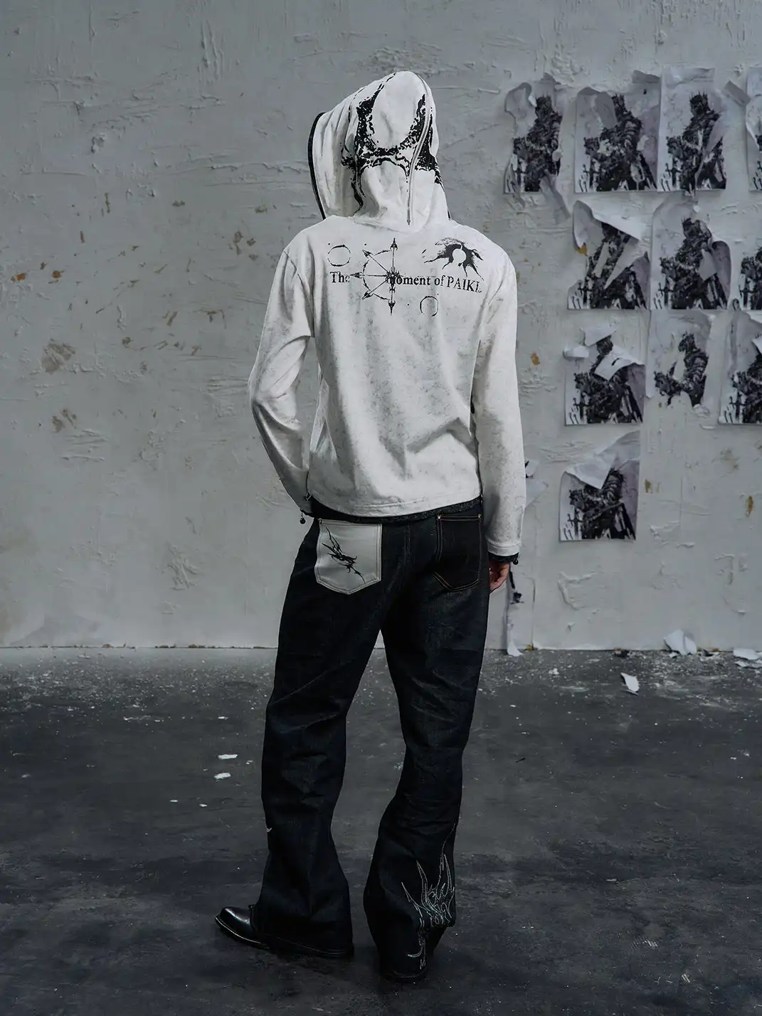 PAIKI | Print Zip-Up Hoodie