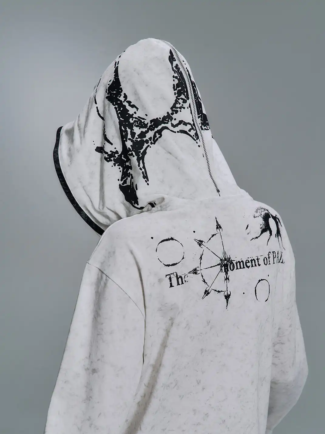 PAIKI | Print Zip-Up Hoodie