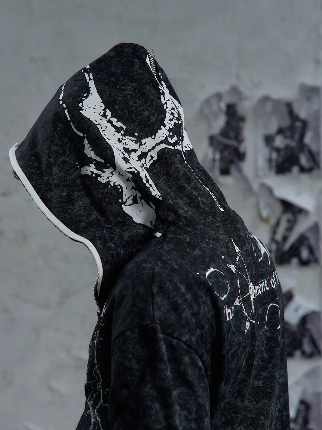 PAIKI | Print Zip-Up Hoodie