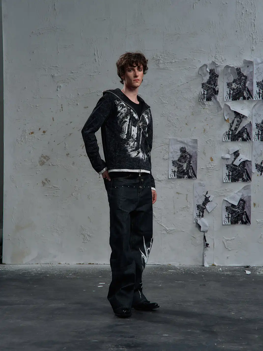 PAIKI | Print Zip-Up Hoodie